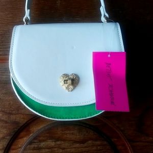 Betsey Johnson Crossbody White Handbag  👜